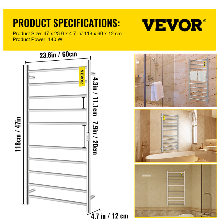 Electric towel discount rail running costs